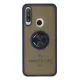 Huawei Y6P Kılıf Montreal Yüzüklü Silikon Kapak - Lacivert