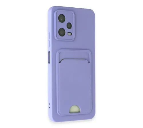 Xiaomi Poco X5 5G Kılıf Kelvin Kartvizitli Silikon - Lila
