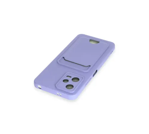 Xiaomi Poco X5 5G Kılıf Kelvin Kartvizitli Silikon - Lila