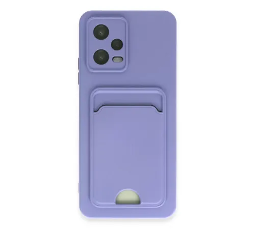 Xiaomi Poco X5 5G Kılıf Kelvin Kartvizitli Silikon - Lila