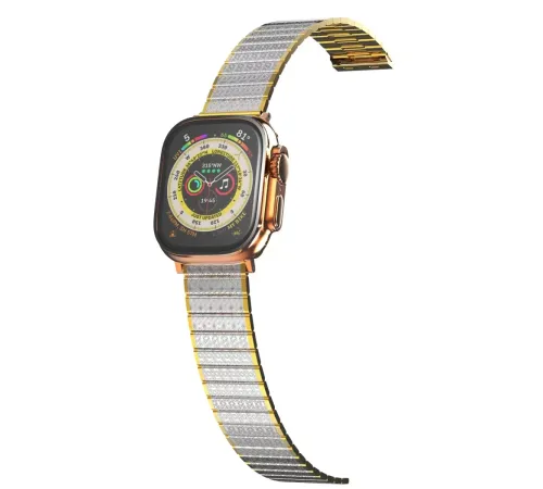 Apple Watch 38mm Made Metal Kordon - Gümüş-Gold