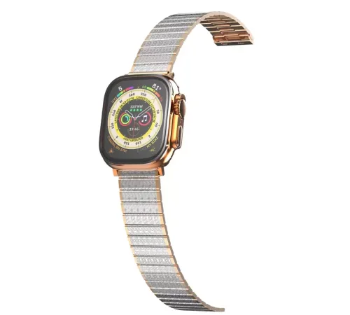 Apple Watch 38mm Made Metal Kordon - Gümüş-Rose Gold