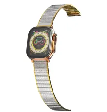 Apple Watch 42mm Made Metal Kordon - Gümüş-Gold