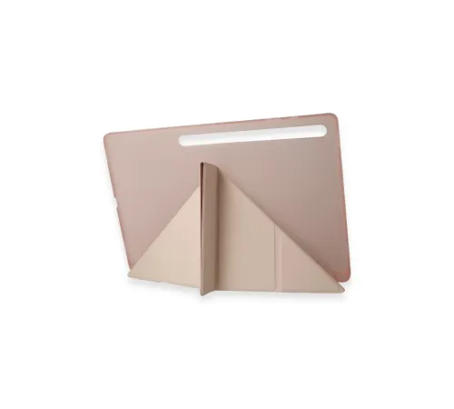 Samsung Galaxy X910 Tab S9 Ultra 14.6 Kılıf Kalemlikli Mars Tablet Kılıfı - Rose Gold
