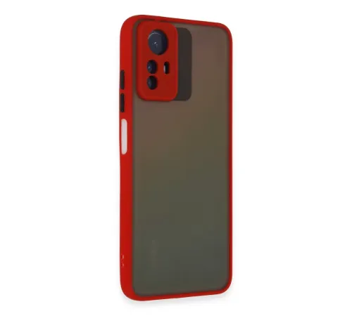 Xiaomi Redmi Note 12S Kılıf Montreal Silikon Kapak - Kırmızı