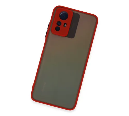 Xiaomi Redmi Note 12S Kılıf Montreal Silikon Kapak - Kırmızı