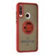 Huawei Y6P Kılıf Montreal Yüzüklü Silikon Kapak - Kırmızı