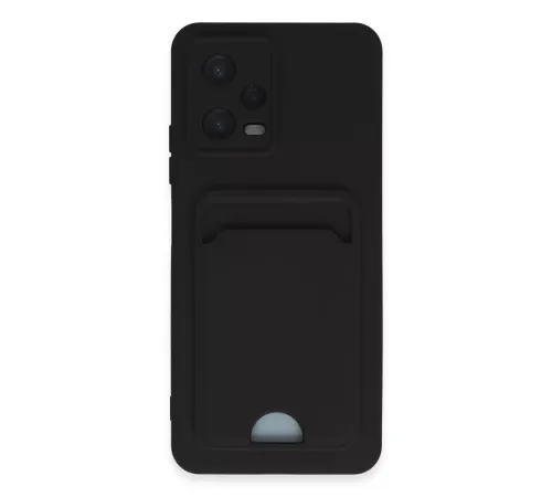 Xiaomi Poco X5 5G Kılıf Kelvin Kartvizitli Silikon - Siyah