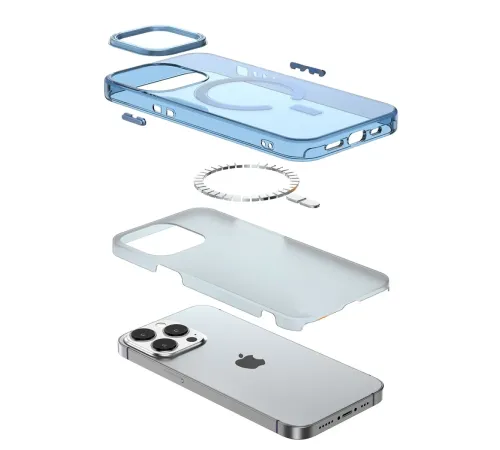 Apple iPhone 14 Pro Kılıf Troy Magsafe Kapak - Mor