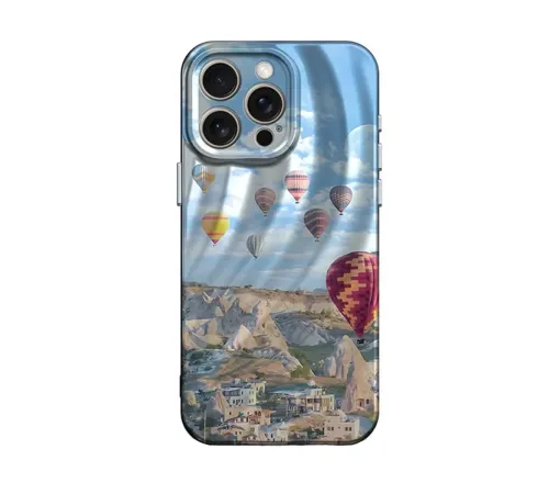 Apple iPhone 14 Pro Max Kılıf Crew Desenli Kapak - Kapadokya