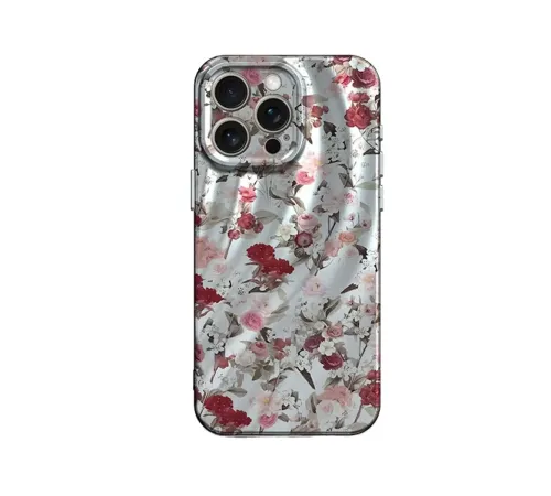 Apple iPhone 14 Pro Max Kılıf Crew Desenli Kapak - Çiçek