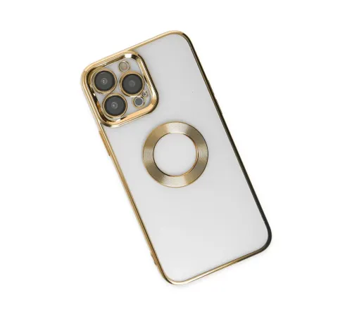Apple iPhone 14 Pro Max Kılıf Slot Silikon - Gold