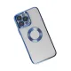 Apple iPhone 14 Pro Max Kılıf Slot Silikon - Mavi