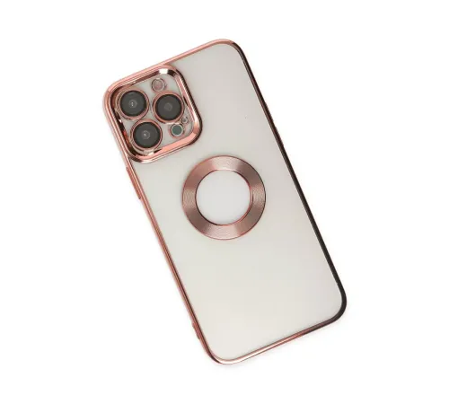 Apple iPhone 14 Pro Max Kılıf Slot Silikon - Rose Gold