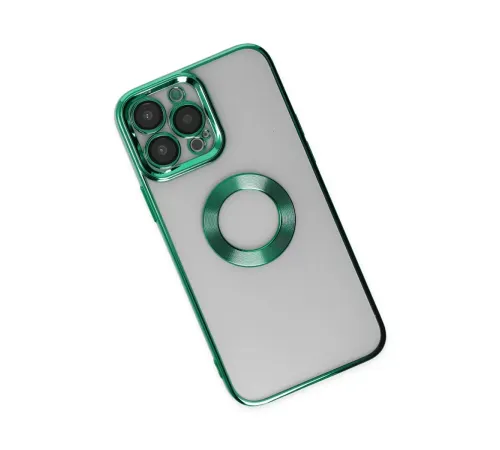 Apple iPhone 14 Pro Max Kılıf Slot Silikon - Köknar Yeşili