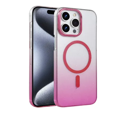 Apple iPhone 14 Pro Max Glossy Magsafe Kapak - Pembe