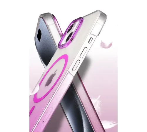 Apple iPhone 15 Plus Glossy Magsafe Kapak - Çöl Titanyum
