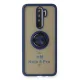 Xiaomi Redmi Note 8 Pro Kılıf Montreal Yüzüklü Silikon Kapak - Lacivert