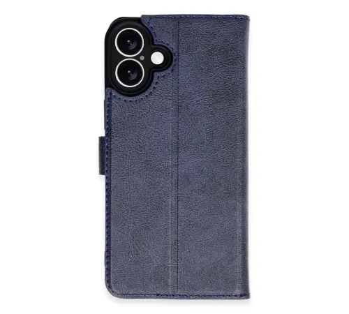 Apple iPhone 16 Plus Kılıf Trend S Plus Kapaklı Kılıf - Lacivert