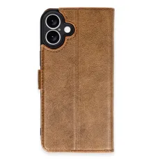 Apple iPhone 16 Plus Kılıf Trend S Plus Kapaklı Kılıf - Taba