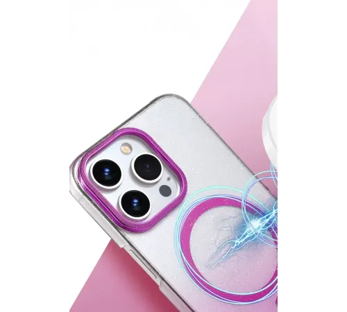 Apple iPhone 15 Pro Max Glossy Magsafe Kapak - Siyah