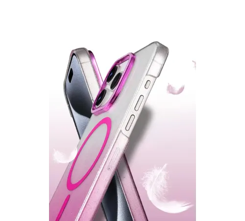 Apple iPhone 15 Pro Max Glossy Magsafe Kapak - Çöl Titanyum