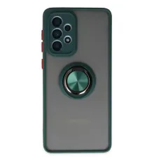 Samsung Galaxy A33 5G Kılıf Montreal Yüzüklü Silikon Kapak - Yeşil