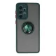 Samsung Galaxy A33 5G Kılıf Montreal Yüzüklü Silikon Kapak - Yeşil