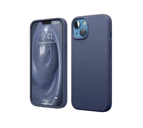 Apple iPhone 14 Kılıf First Silikon - Lacivert