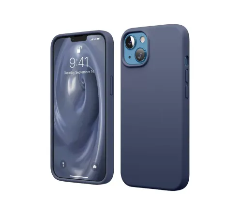 Apple iPhone 14 Kılıf First Silikon - Lacivert