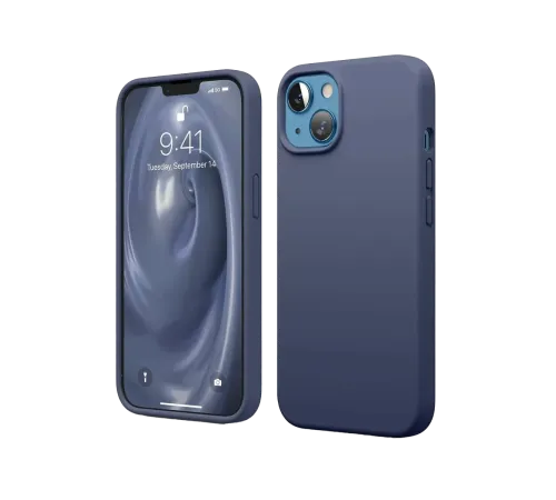 Apple iPhone 14 Kılıf First Silikon - Lacivert