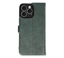 Apple iPhone 16 Pro Max Kılıf Trend S Plus Kapaklı Kılıf - Yeşil
