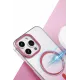 Apple iPhone 16 Pro Glossy Magsafe Kapak - Pembe