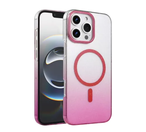 Apple iPhone 16 Pro Glossy Magsafe Kapak - Pembe