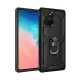 Samsung Galaxy A91 / S10 Lite Kılıf Sofya Yüzüklü Silikon Kapak - Siyah
