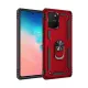 Samsung Galaxy A91 / S10 Lite Kılıf Sofya Yüzüklü Silikon Kapak - Kırmızı