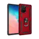 Samsung Galaxy A91 / S10 Lite Kılıf Sofya Yüzüklü Silikon Kapak - Kırmızı