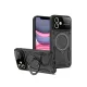 Apple iPhone 11 Kılıf Joy Lens Standlı Kapak - Siyah