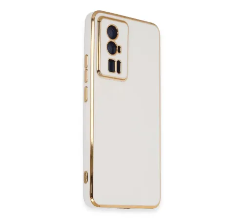 Xiaomi Poco F5 Pro Kılıf Volet Silikon - Beyaz