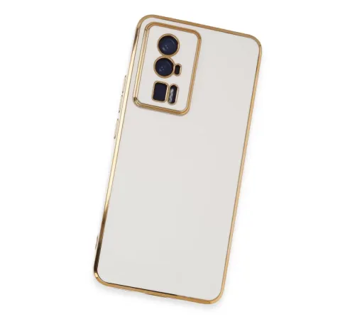 Xiaomi Poco F5 Pro Kılıf Volet Silikon - Beyaz
