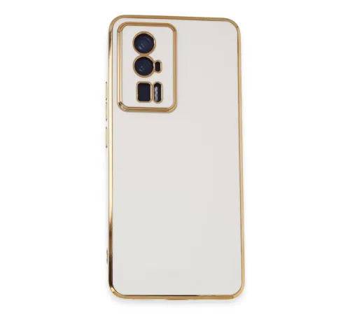Xiaomi Poco F5 Pro Kılıf Volet Silikon - Beyaz