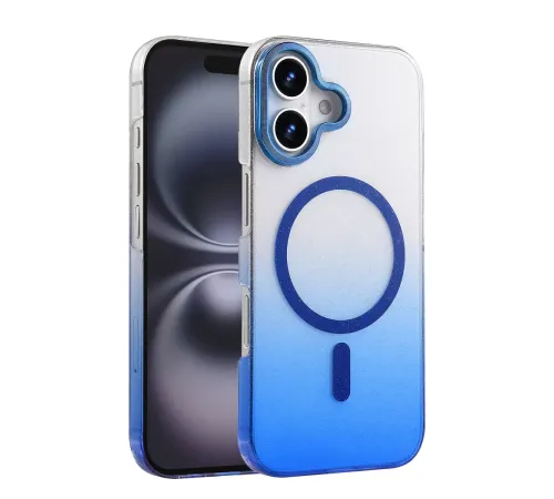 Apple iPhone 16 Plus Glossy Magsafe Kapak - Mavi