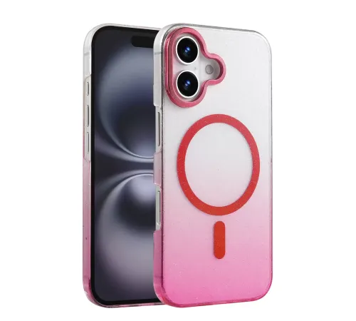Apple iPhone 16 Plus Glossy Magsafe Kapak - Pembe