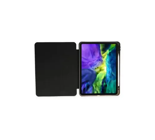 Apple iPad Pro 11 (2021) Kılıf Kalemlikli Hugo Tablet Kılıfı - Siyah