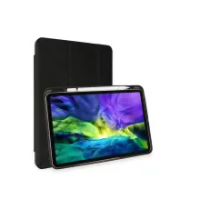 Apple iPad Pro 11 (2021) Kılıf Kalemlikli Hugo Tablet Kılıfı - Siyah
