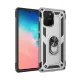 Samsung Galaxy A91 / S10 Lite Kılıf Sofya Yüzüklü Silikon Kapak - Gümüş