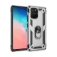 Samsung Galaxy A91 / S10 Lite Kılıf Sofya Yüzüklü Silikon Kapak - Gümüş