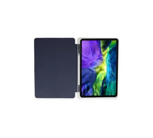 Apple iPad Pro 11 (2021) Kılıf Kalemlikli Hugo Tablet Kılıfı - Lacivert