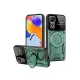 Xiaomi Redmi Note 12 Pro 4G Kılıf Joy Lens Standlı Kapak - Koyu Yeşil