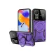 Xiaomi Redmi Note 12 Pro 4G Kılıf Joy Lens Standlı Kapak - Mor